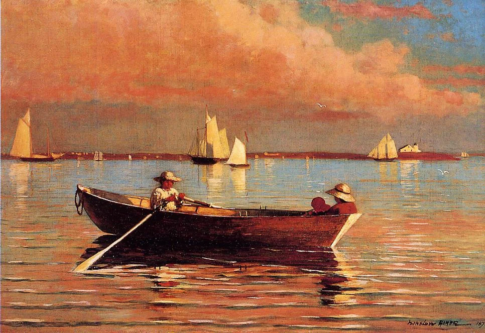 “Gloucester Harbor’ (1873) (oil on canvas), by Winslow Homer.