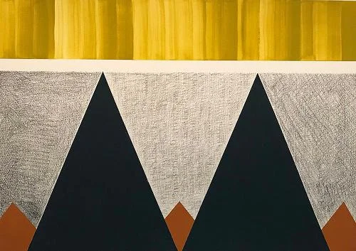 “Friendship’’ ( gouache and graphite on paper), by Steven Cabral in the group show “Pushing Forward,’’ at Kingston Gallery, Boston, through Jan. 27.