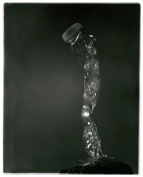 “Closing the Sea 1’’ (black and white silver print), by Patricia Kelliher, in her show "Closing the Sea,’’ which highlights ocean pollution through semi-abstract black and white photos, at Bromfield Gallery, Boston, through Jan. 27.