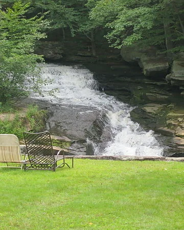 Saw Mill River Falls near Rattlesnake Gutter, in Leverett.