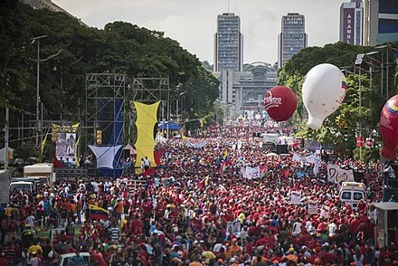 Anti-government protests in Caracas.