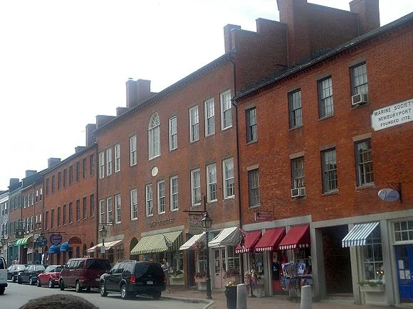 State Street in Newburyport, with its many 19th Century buildings.
