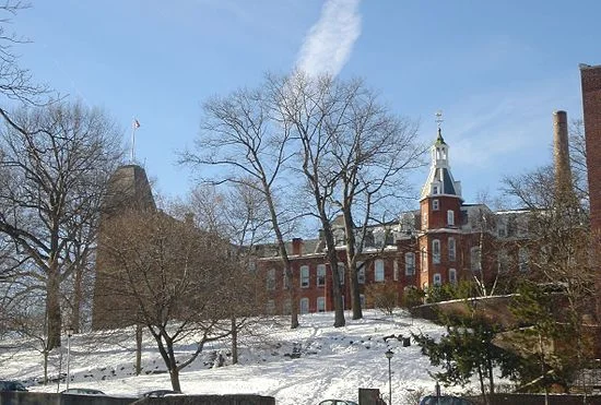 On the WPI campus.
