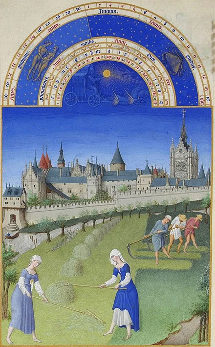June, from the Très riches heures du duc de Berry