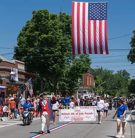 The head of the 2017 Bristol, R.I., Fourth of July Parade. The parade is said to be the nation’s oldest, with the first one in 1785.