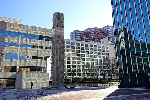 Hartford’s Constitution Plaza, an urban-renewal project that drove out many residents in what had been a stable neighborhood