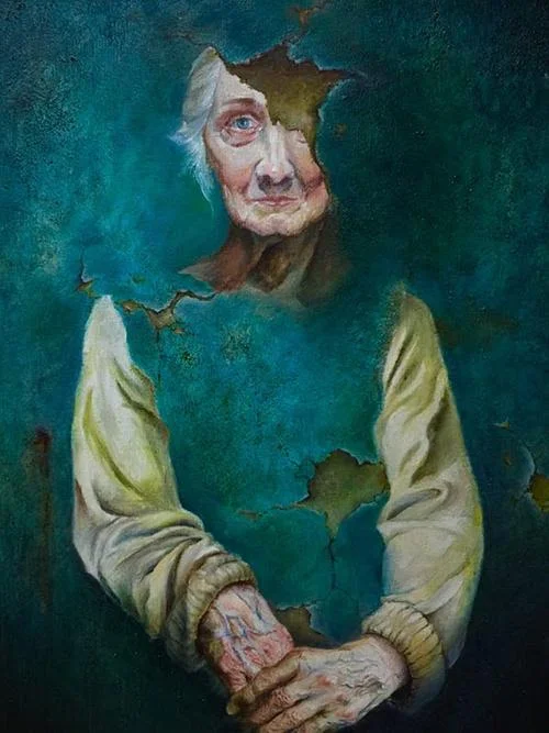 “Remember Me’’ (oil on canvas), by Julia Lin, in show “iCreate 2019 ,’’ through July 21 at the Bruce Museum, Greenwich, Conn. Ms. Lin is a Ridgefield (Conn.) High School student. iCreate was created to encourage young artists and help them connect with other artists in their age group as well as celebrate their skill.