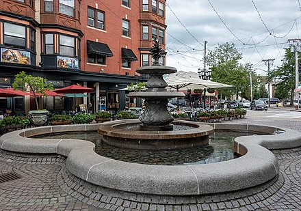 The DePasquale Fountain in the heart of Federal Hill