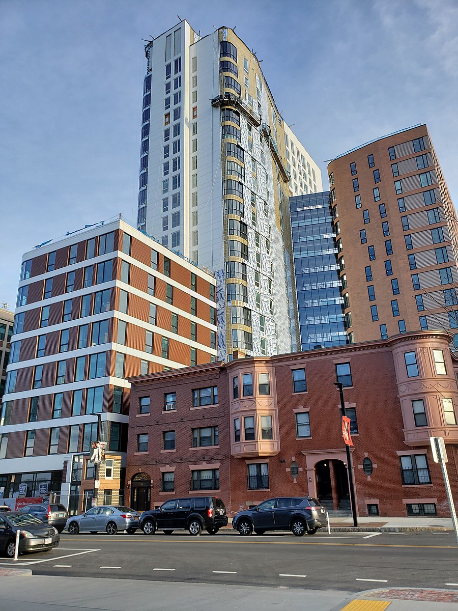 High-rise and upscale LightView apartment complex, for college students in Boston