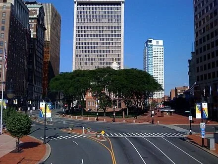 In downtown Hartford