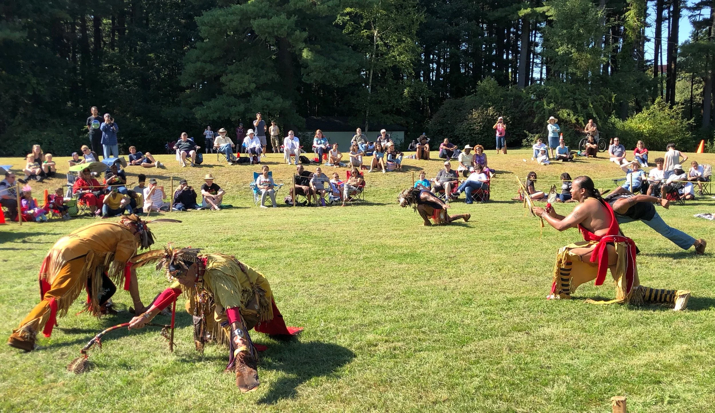 Dance at Pow Wow of Natick {Mass.) Praying Indians Sept. 28— Photo by Tom Paine