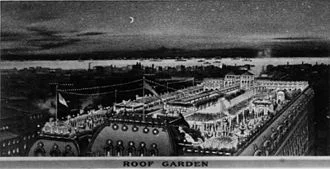 Hotel Astor (in New York) roof garden in 1905