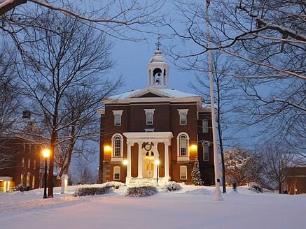 Bates College's oldest academic building, Hathorn Hall , was built in 1856 by Boston architect Gridley J. F. Bryant.