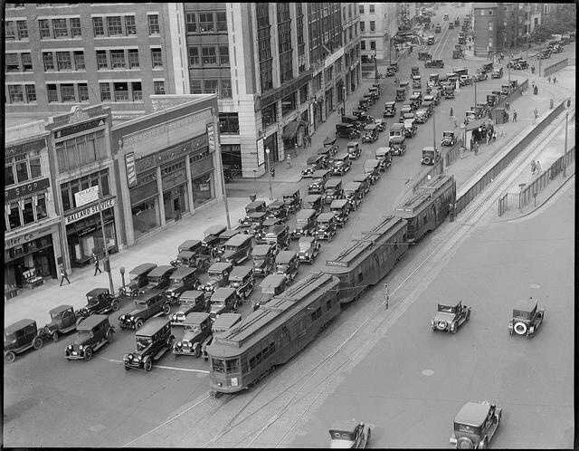 Heading to Fenway Park in 1929