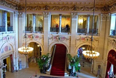 Too small for the Sussexes? The great hall in The Breakers, the old Vanderbilt mansion in Newport