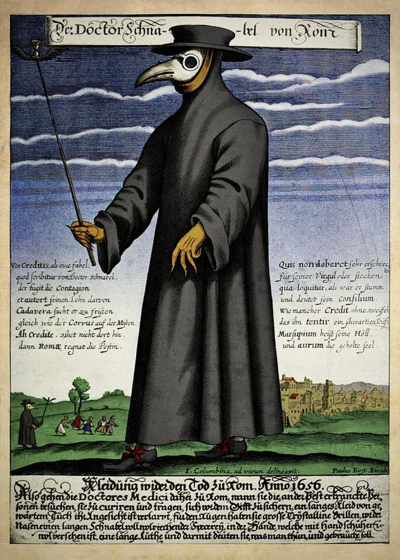 Plague doctor in 1656