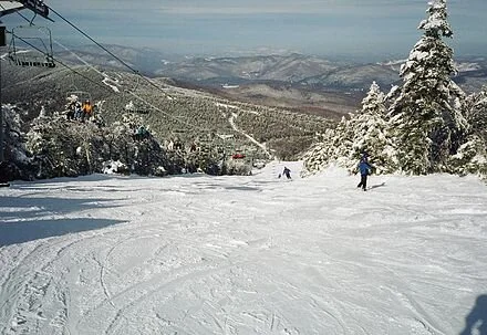 A view of the North Ridge area of Killington Peak.  Killington is mostly known for  Killington Mountain Resort &amp; Ski Area, the largest skl area in the East.