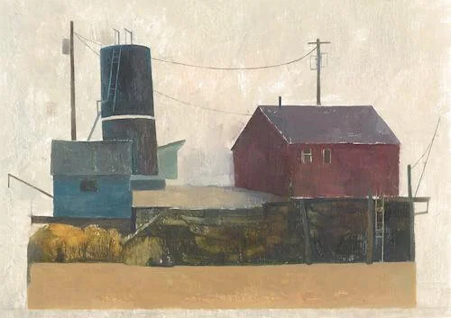 See www.nivaartwork.com and galateafineartcom“Lobster Co-Op in Stonington {Maine} ‘‘ (oil) , by Niva Shrestha in Galatea Fine Art’s online gallery. This text ran with it:“The first sound one hears is the gull calling the morning. It has been a long …