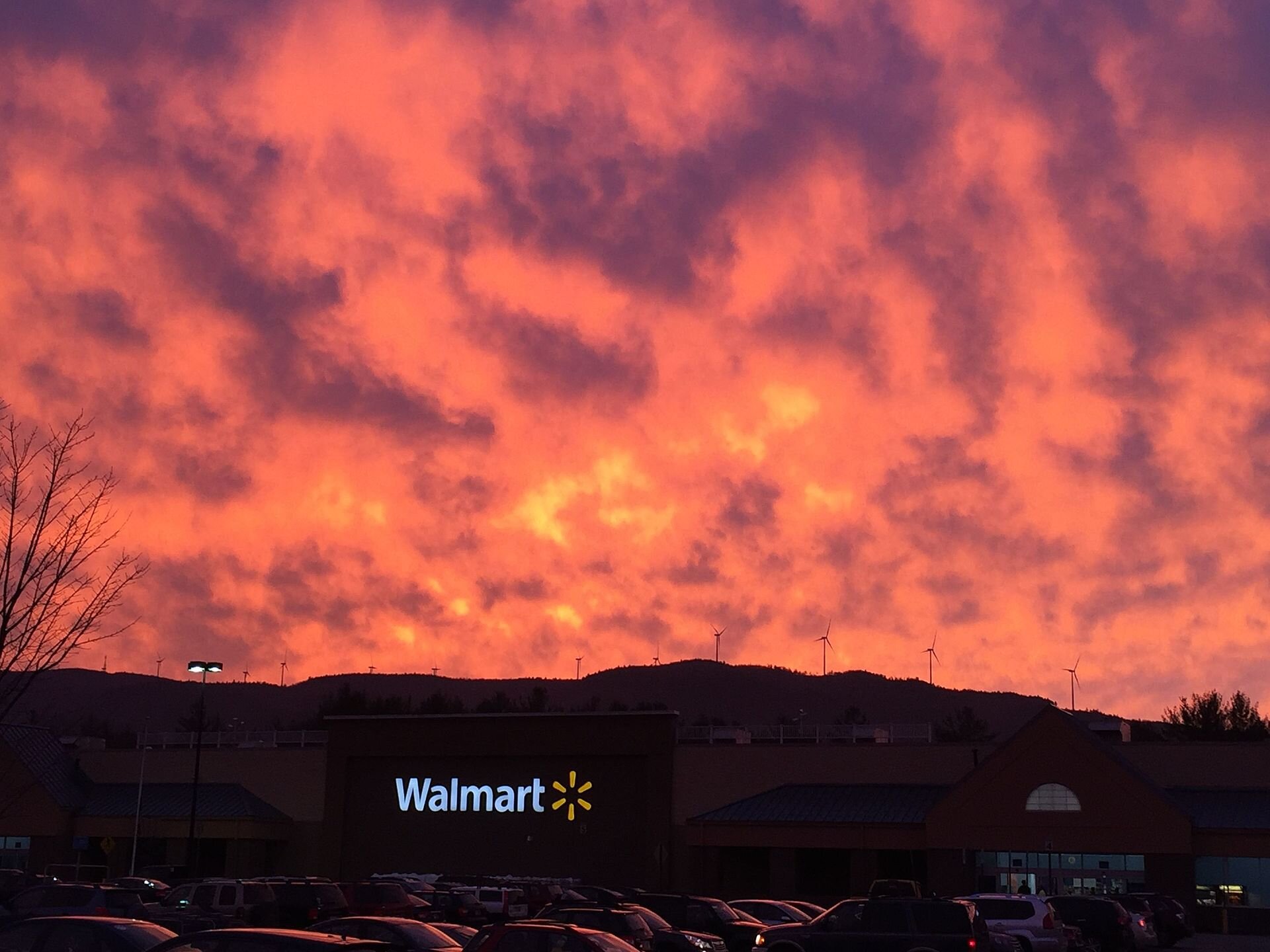 Walmart and ridgeline wind turbines in PlymouthPhoto by Atlawrence881