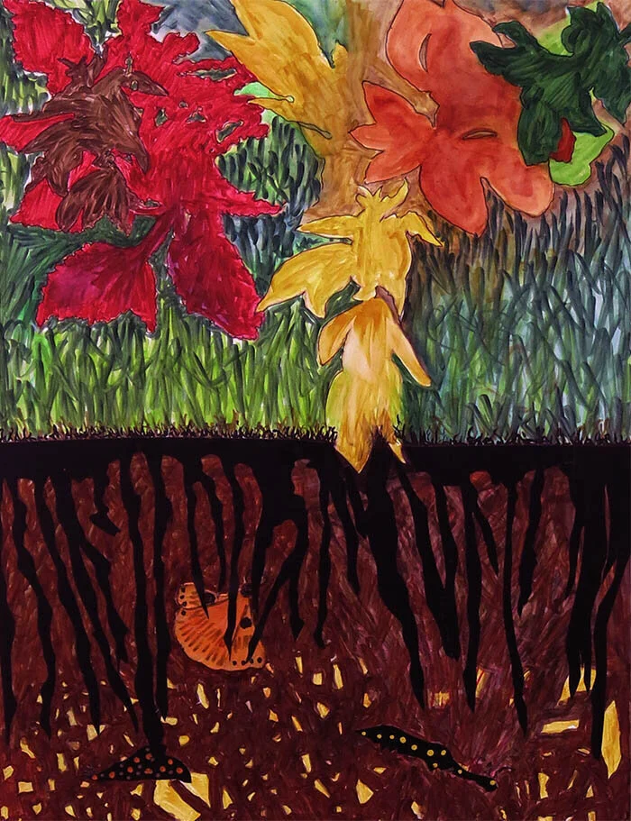 From Linda Klein’s show “Nature Defiant,’’ at Bromfield Gallery, Boston, Sept. 4-27. She explains:“The content of this exhibit continues the direction I began in my 2004 exhibit, ‘Excess,’ about which I wrote, ‘My paintings and drawings came out of …