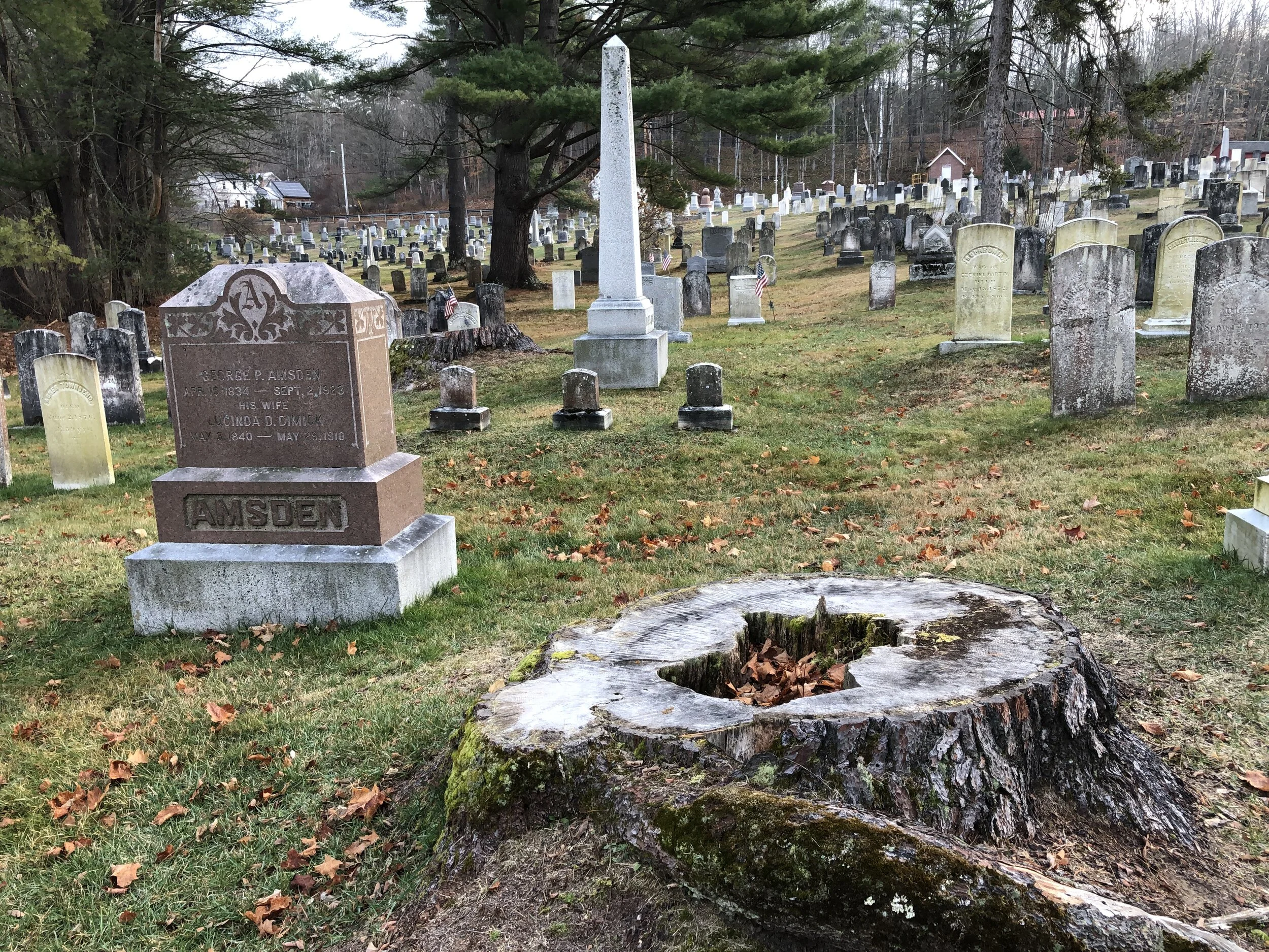 In the graveyard of Lyme, N.H.—Photo by William Hall