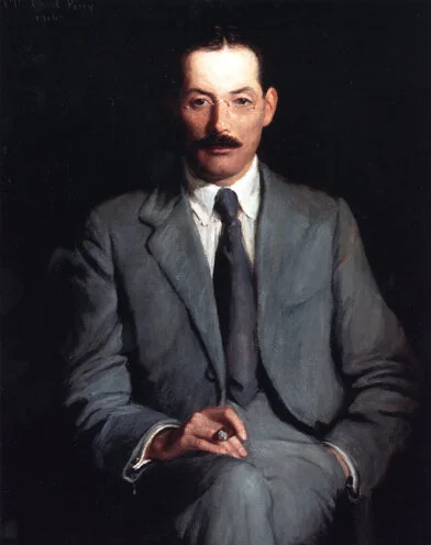“Edwin Arlington Robinson (1916),’’ by Lilla Cabot Perry, in the Colby College Special Collections, Waterville, Maine