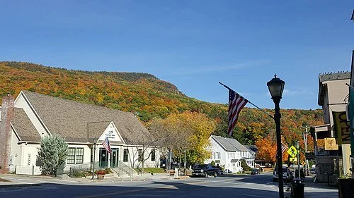 Main Street in Bristol, Vt., at the western edge of the Green Mountains