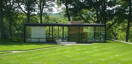 The late architect Philip Johnson’s famous “Glass House,’’ in New Canaan. It’s now a museum.