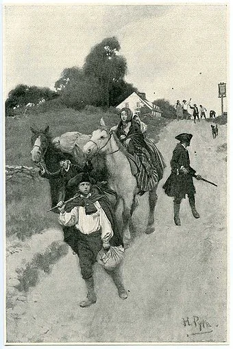 “Tory Refugees on their way to Canada,’’ by Howard Pyle