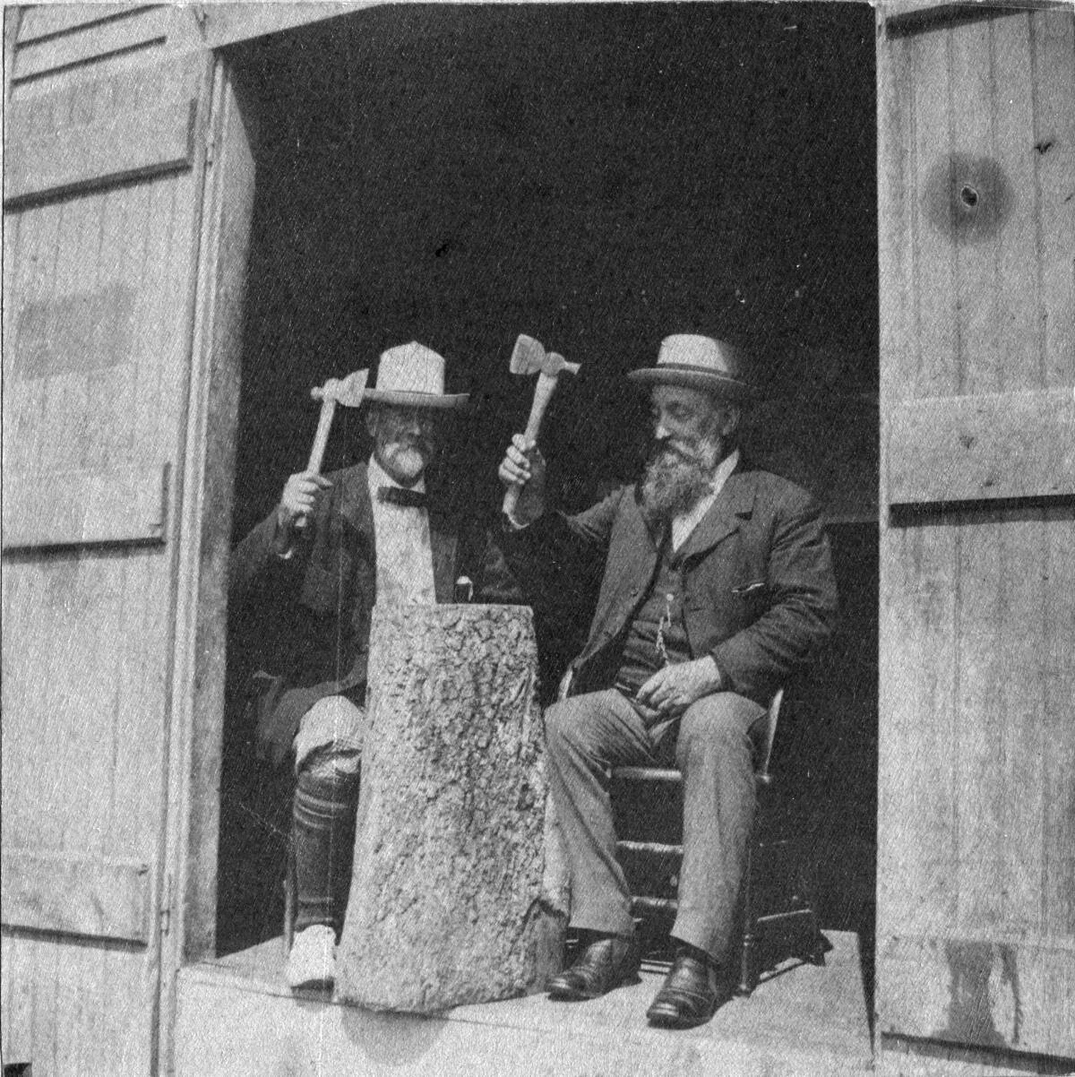 Dan Butler (left) with friend at the Pickwick Club