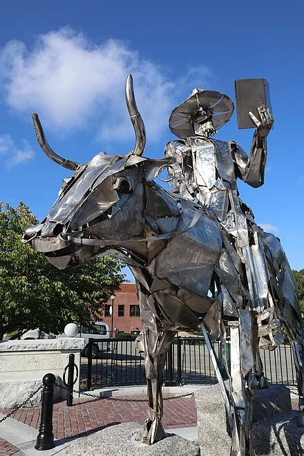William Blackstone in glorious stainless steel in Pawtucket, R.I.