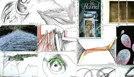   Day by Day,  a visual diary, helps to define my perceptual growth over a year’s time (each day recorded in mixed media on 365 - 4” x 6” paper sections). This generative project grew from a pact made at the end of 2002 between another artist-Becky F