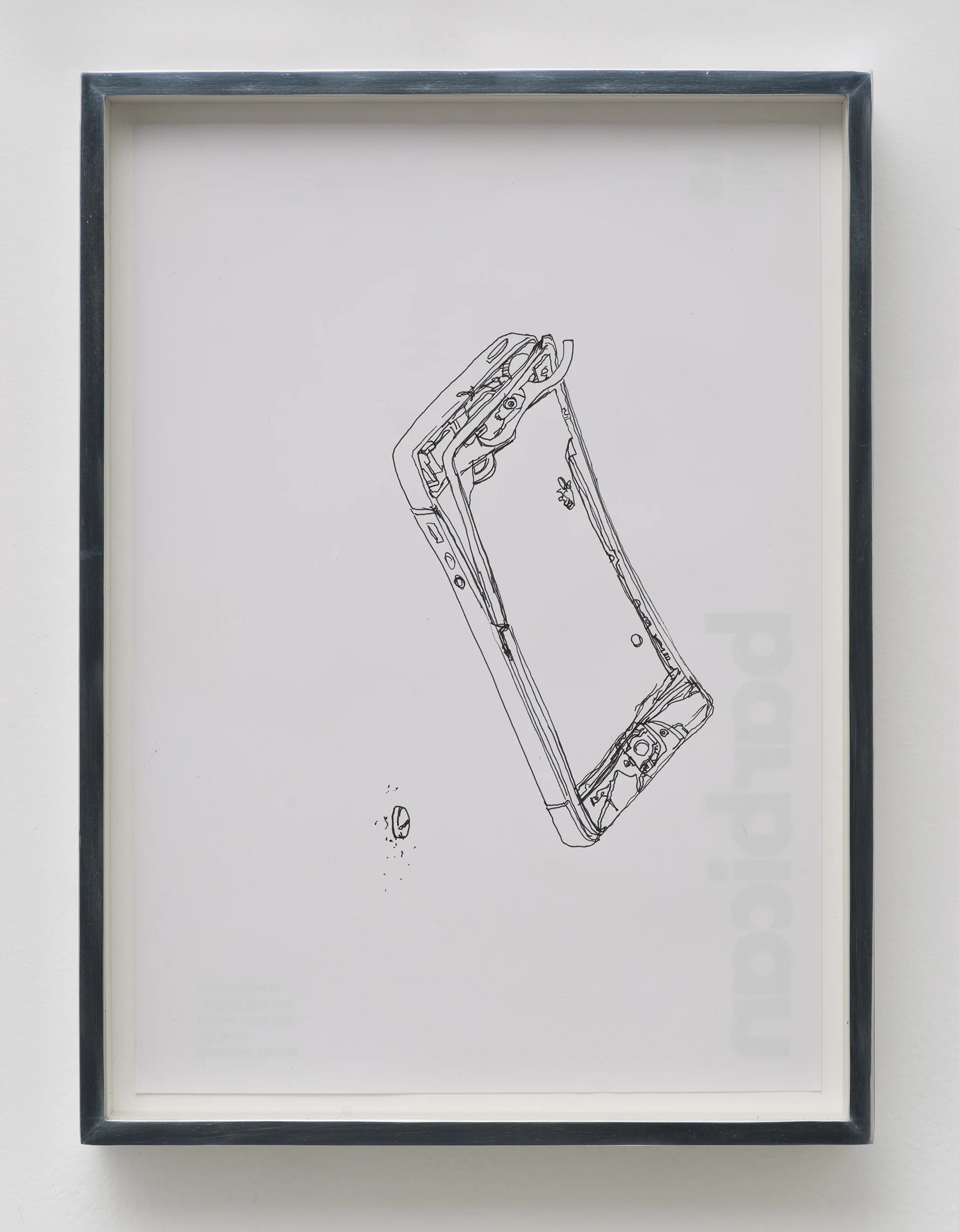 iPhone 5 A1429/Adderall, Amphetamine and Dextroamphetamine 10 mg, cor 132, Round, Multi-Segmented, Core Pharmaceuticals, Inc.: Barbican Centre, London, United Kingdom, October 10, 2014 2015 Ink on letterhead 12 7/8 x 9 1/2 inches Drawings, 2014–