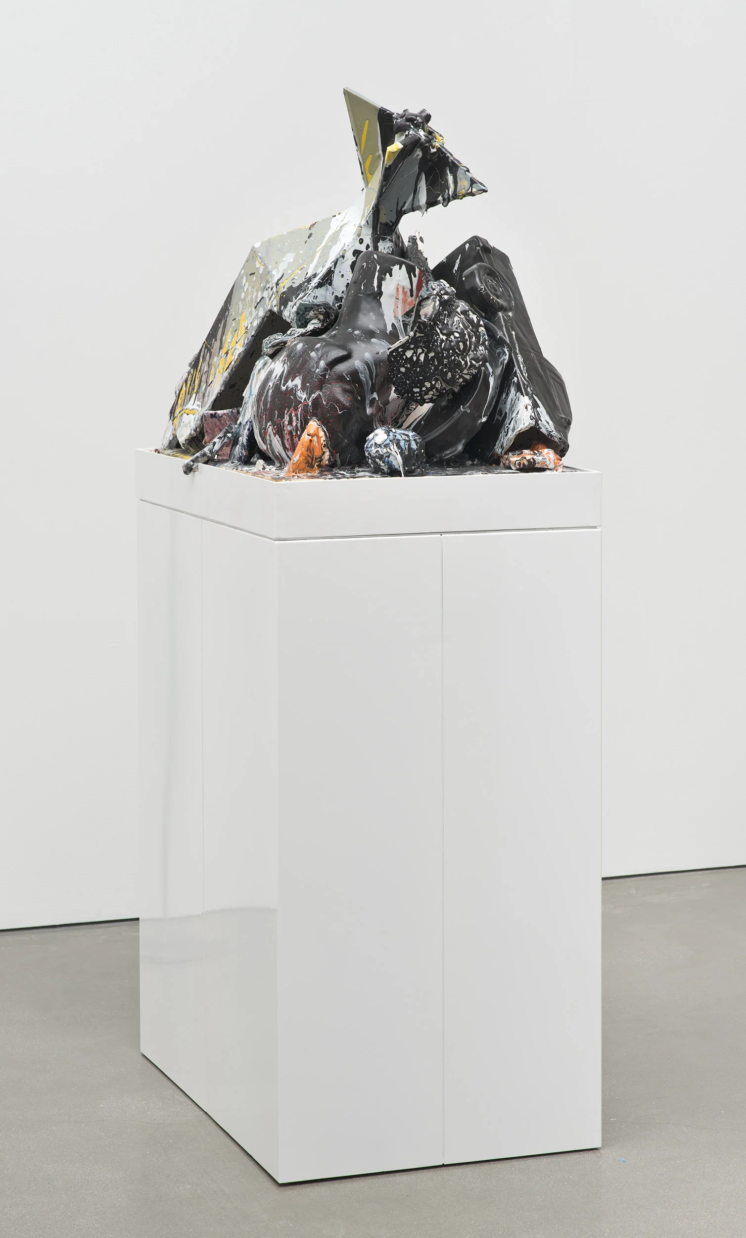 Aggregate XXVI (August 21st–23rd, Cerámica Suro, Guadalajara, Jalisco, Mexico) 2013 Ceramica Suro slip cast remnants, glaze, and firing plate 102 x 33 1/4 x 23 inches Ceramics, 2013–