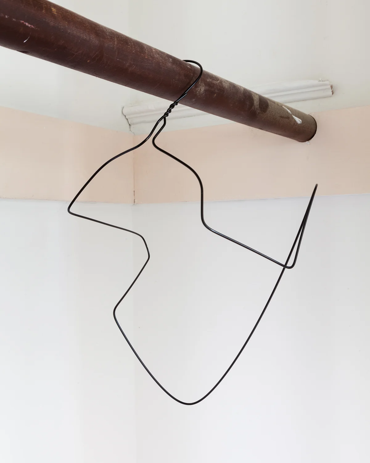 James Welling Untitled 1975 Metal coat hanger 9 x 11 x 5 inches