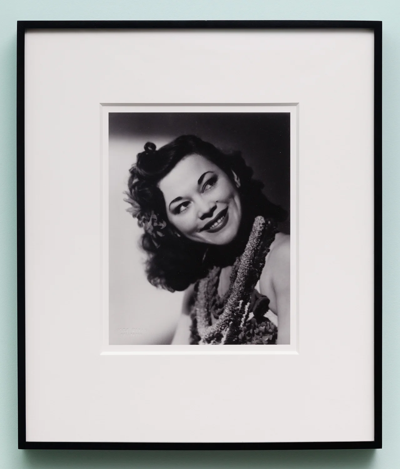 Miljohn Ruperto Studio Portrait by Jose Reyes, Hollywood, CA 1940 (close up, Polynesian, tilt) 2010 Photograph 10 x 8 inches