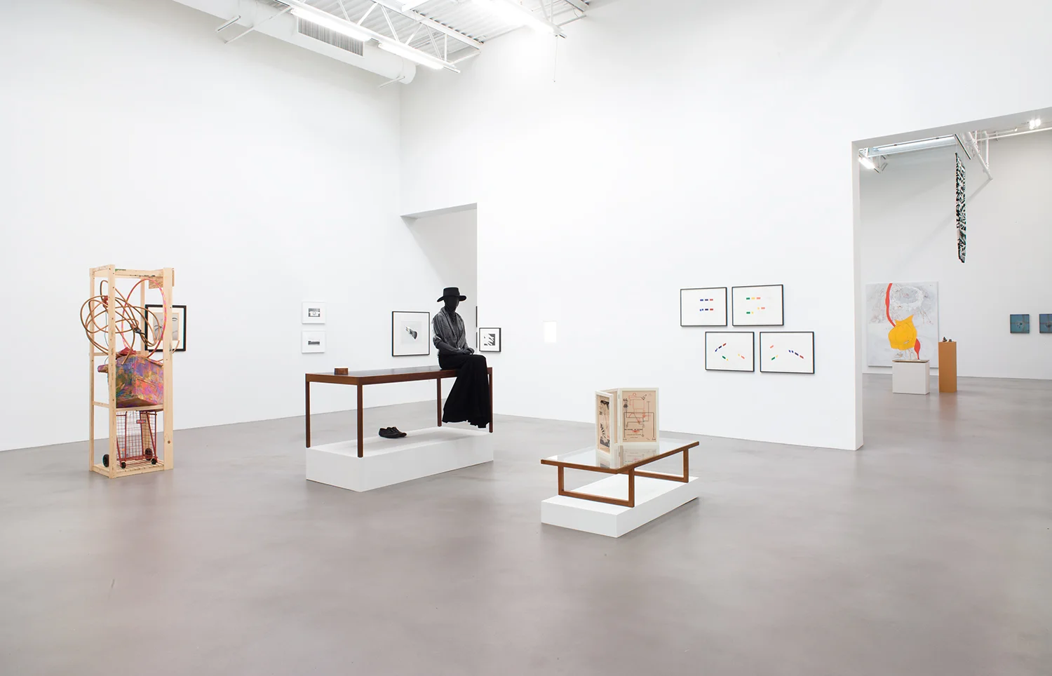 A Machinery for Living , Petzel, New York, NY, 2014. Rachel Harrison, Dr. Dain L. Tasker, Lewis Baltz, Christopher Williams, BassamFellows, Claire Fontaine, Romain Kremer, Atelier EB, James Welling, Jay DeFeo, Joaquim Tenreiro, Francis Picabia, and Morgan Fisher