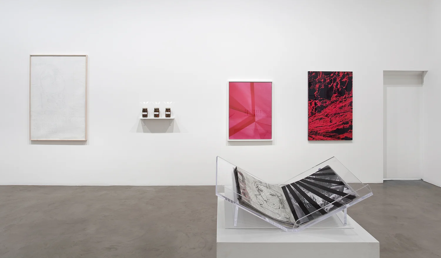 Picture Industry (Goodbye to All That) , Regen Projects, Los Angeles, CA, 2010. Abraham Cruzvillegas, Tony Conrad, Eileen Quinlan, Josephine Pryde, and Charline Von Heyl