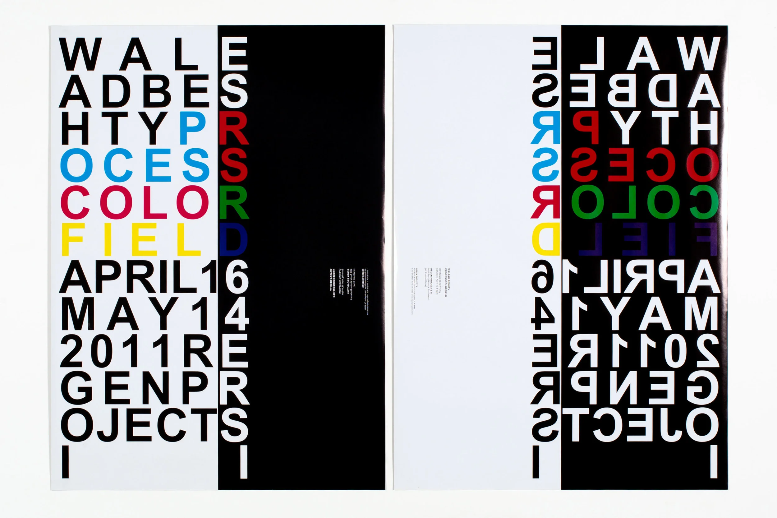 PROCESSCOLORFIELD poster Regen Projects Los Angeles California 2011