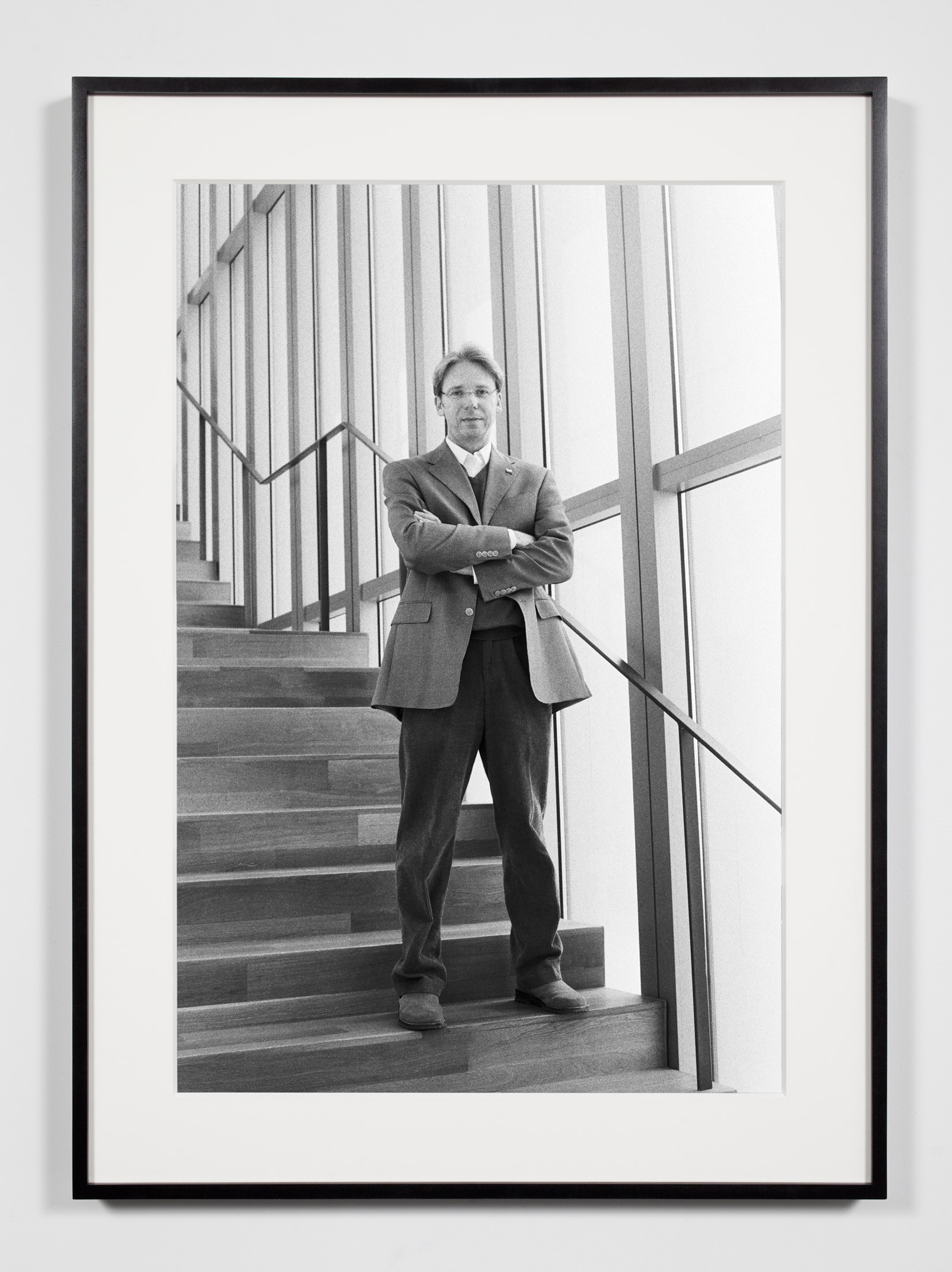   University Museum Director, Ann Arbor, Michigan, March 28, 2009    2011   Epson Ultrachrome K3 archival ink jet print on Hahnemühle Photo Rag paper  36 3/8 x 26 3/8 inches   Industrial Portraits, 2008–     