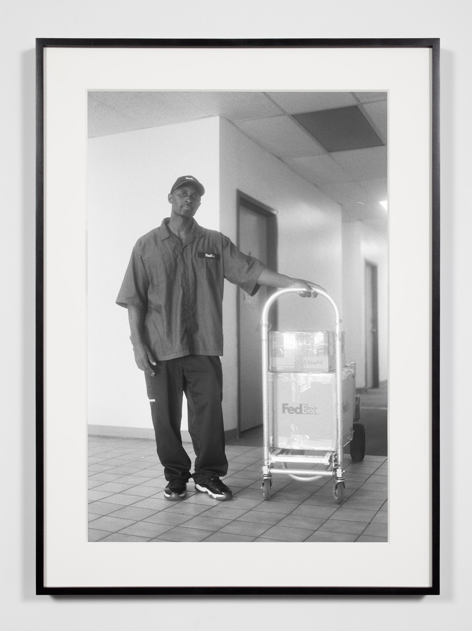   FedEx Courier, Los Angeles, California, September 12, 2008    2011   Epson Ultrachrome K3 archival ink jet print on Hahnemühle Photo Rag paper  36 3/8 x 26 3/8 inches   Industrial Portraits, 2008–     