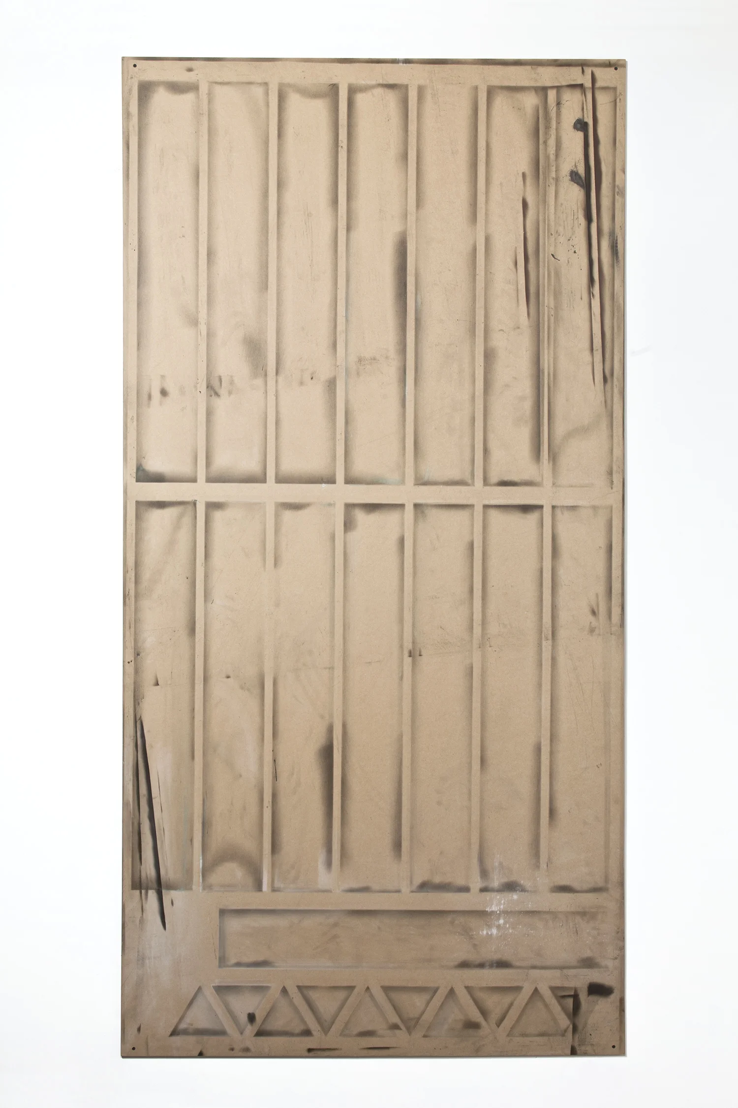 Remnant, Template, Armature (FedEx® Tube ©2005 FEDEX 139752 REV 10/05 SSCC, Glendale, California, September 2, 2011) 2011 96 x 48 inches Marginalia, 2014