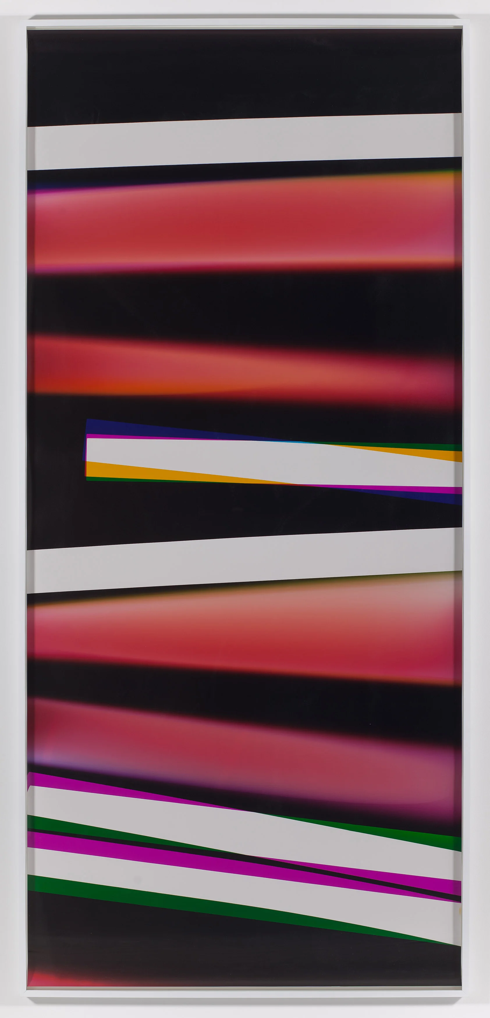Black Curl (CMY/Five Magnet: Irvine, California, March 26, 2010, Fujicolor Crystal Archive Super Type C, Em. No. 165-021, 06310) 2011 Color photographic paper 111 x 50 inches PROCESSCOLORFIELD, 2011