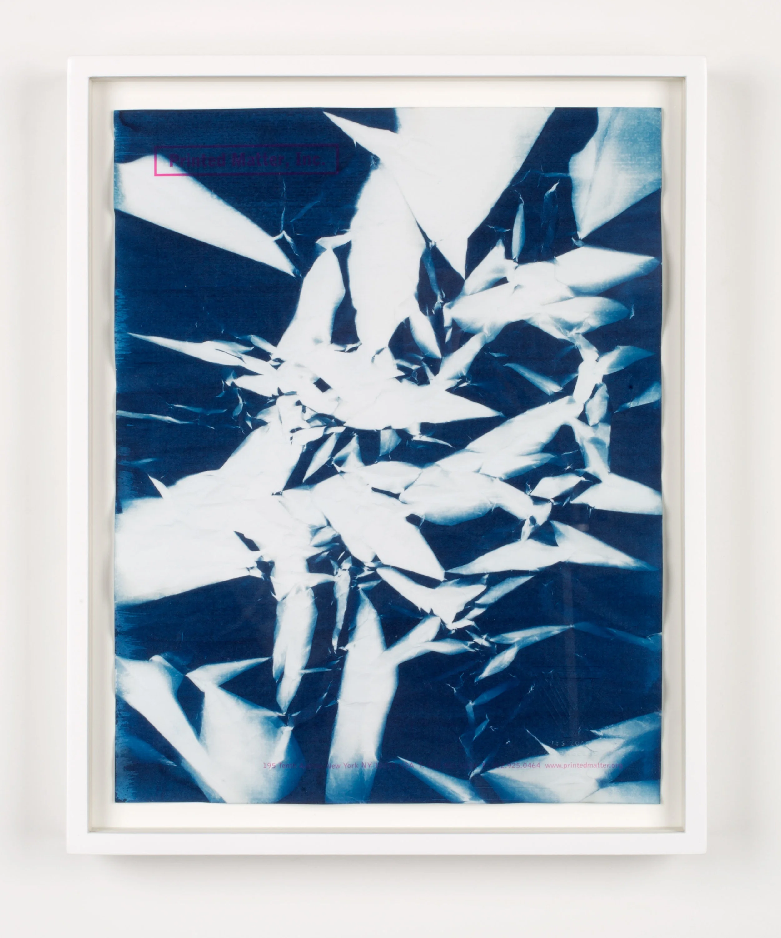 Printed Matter, Inc. 195 Tenth Avenue New York NY 10011 USA T: 212.925.0325 F: 212.925.0464 www.printedmatter.org 2015 Cyanotype and offset print on paper 11 x 8 1/2inches