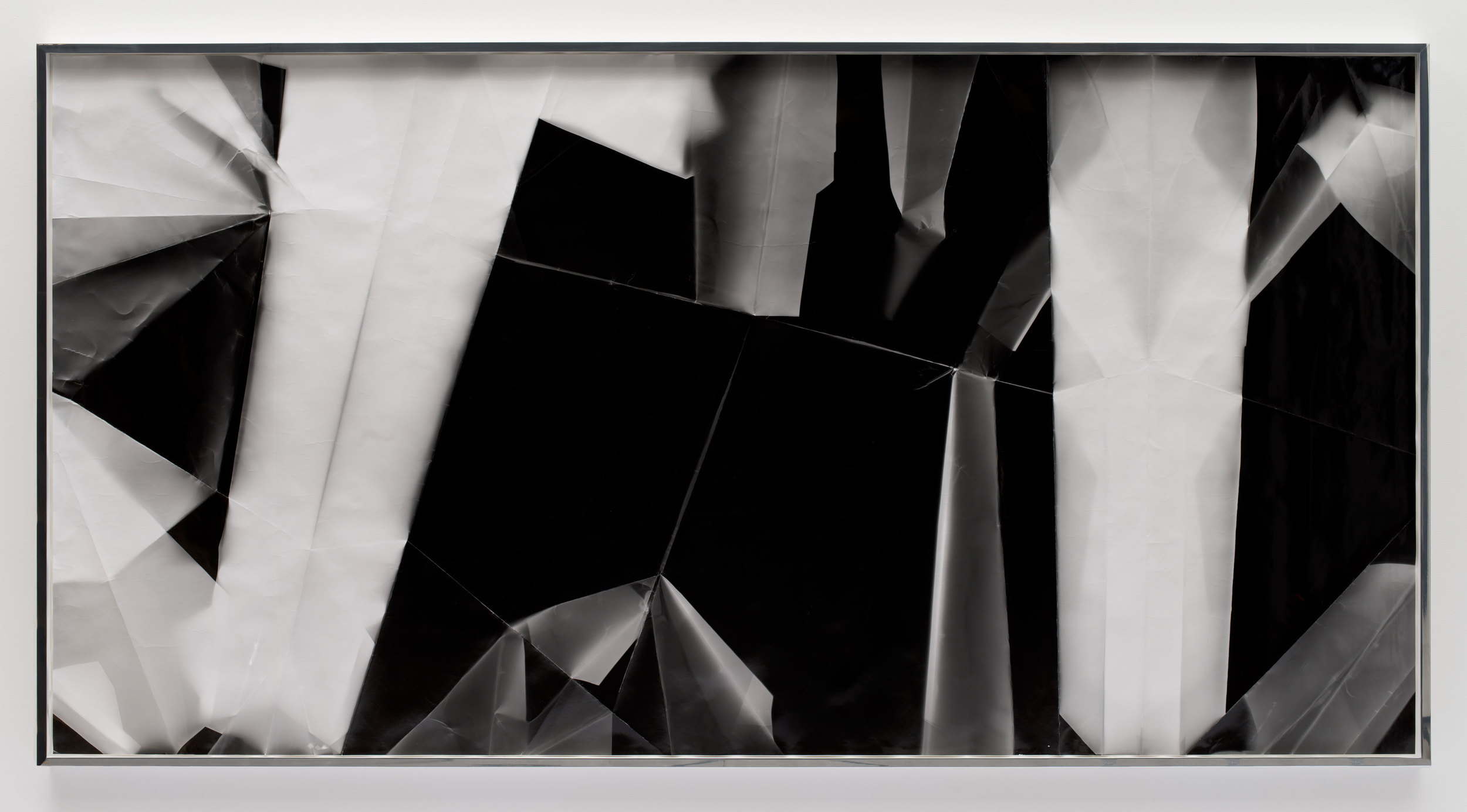   Fold (45º/135º/225º/315º directional light sources), December 31,&nbsp;2012, Los Angeles, California, Ilford Multigrade IV MGF.1K    2012   Black and white fiber based photographic paper  56 x 111 3/4 inches 