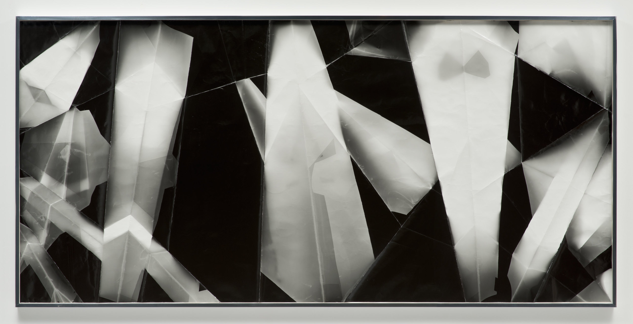   Fold (45º/60º/120º/270º directional light sources), December 31,&nbsp;2012, Los Angeles, California, Ilford Multigrade IV MGF.1K    2012   Black and white fiber based photographic paper  56 x 119 3/4 inches  &nbsp; 