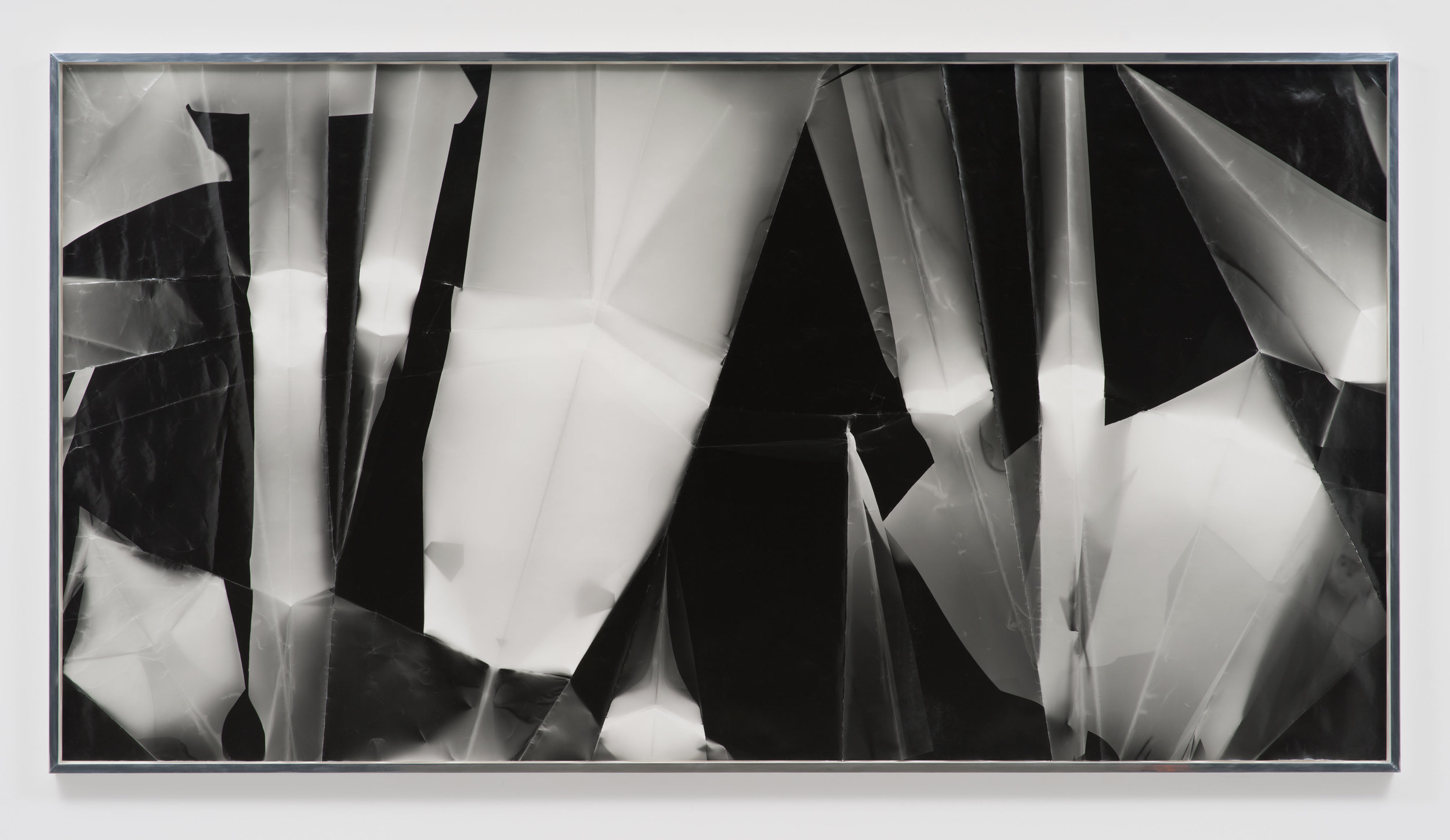   Fold (60º/90º/120º/160º directional light sources), December 31st 2012, Los Angeles, California, Ilford Multigrade IV MGF.1K    2012   Black and white fiber based photographic paper  56 x 119 3/4 inches 