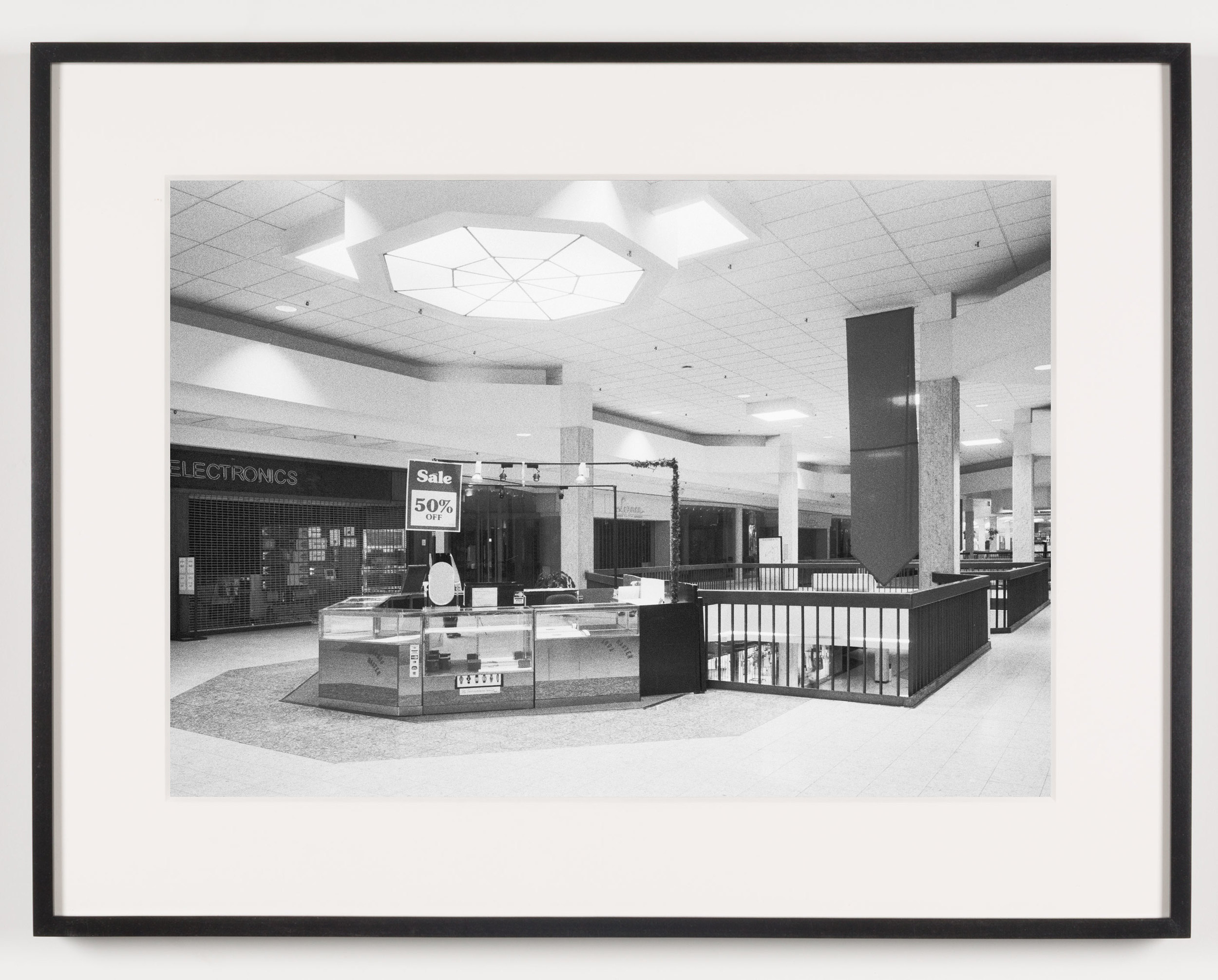   Randall Park Mall ('Electronics') North Randall, OH, Est. 1976, Demo. 2014    2011   Epson Ultrachrome K3 archival ink jet print on Hahnemühle Photo Rag paper  21 5/8 x 28 1/8 inches   American Passages, 2001–2011     