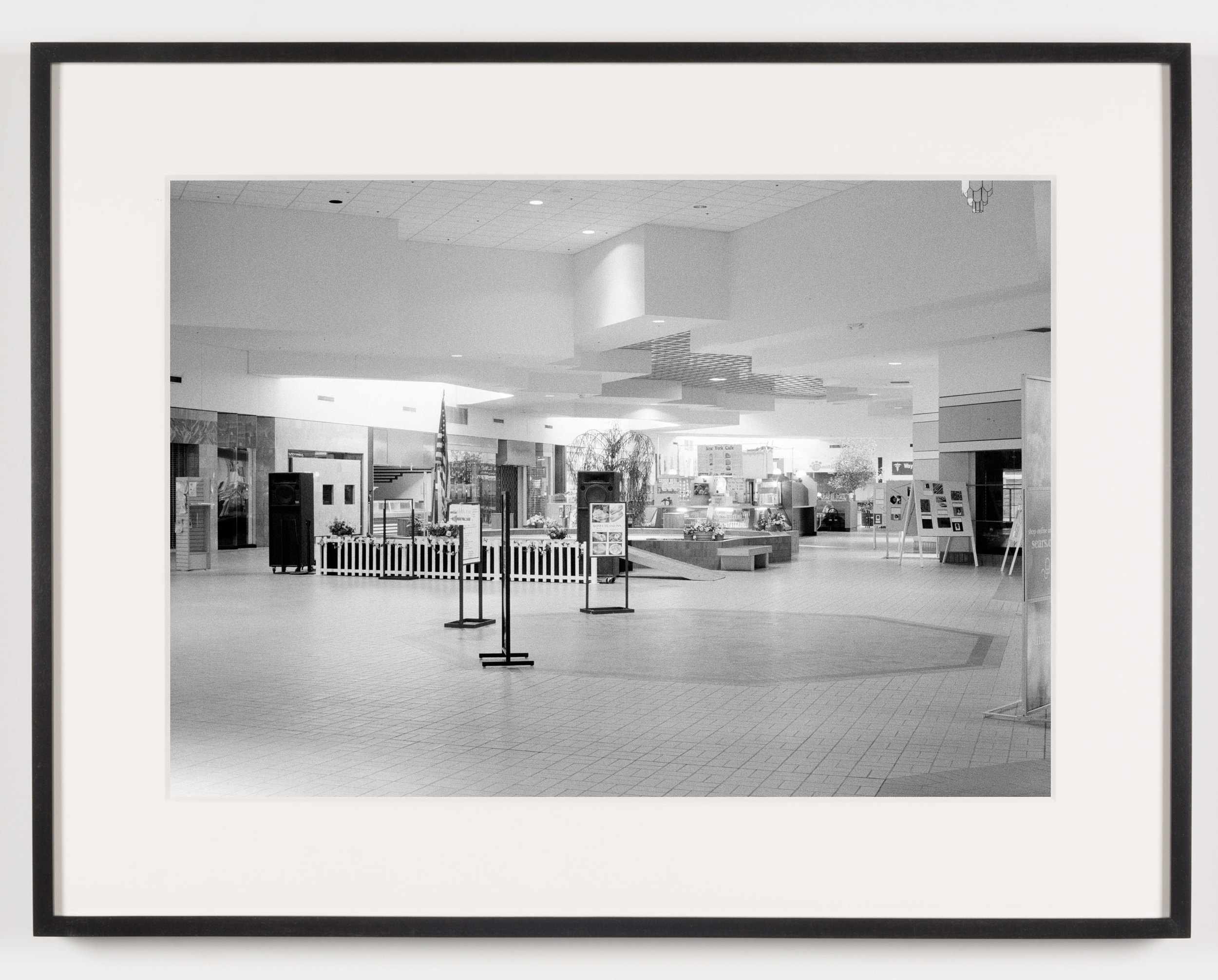   Livonia Mall (View of Community Stage), Livonia, MI. Est. 1964, Demo. 2008    2011   Epson Ultrachrome K3 archival ink jet print on Hahnemühle Photo Rag paper  21 5/8 x 28 1/8 inches   American Passages, 2001–2011     