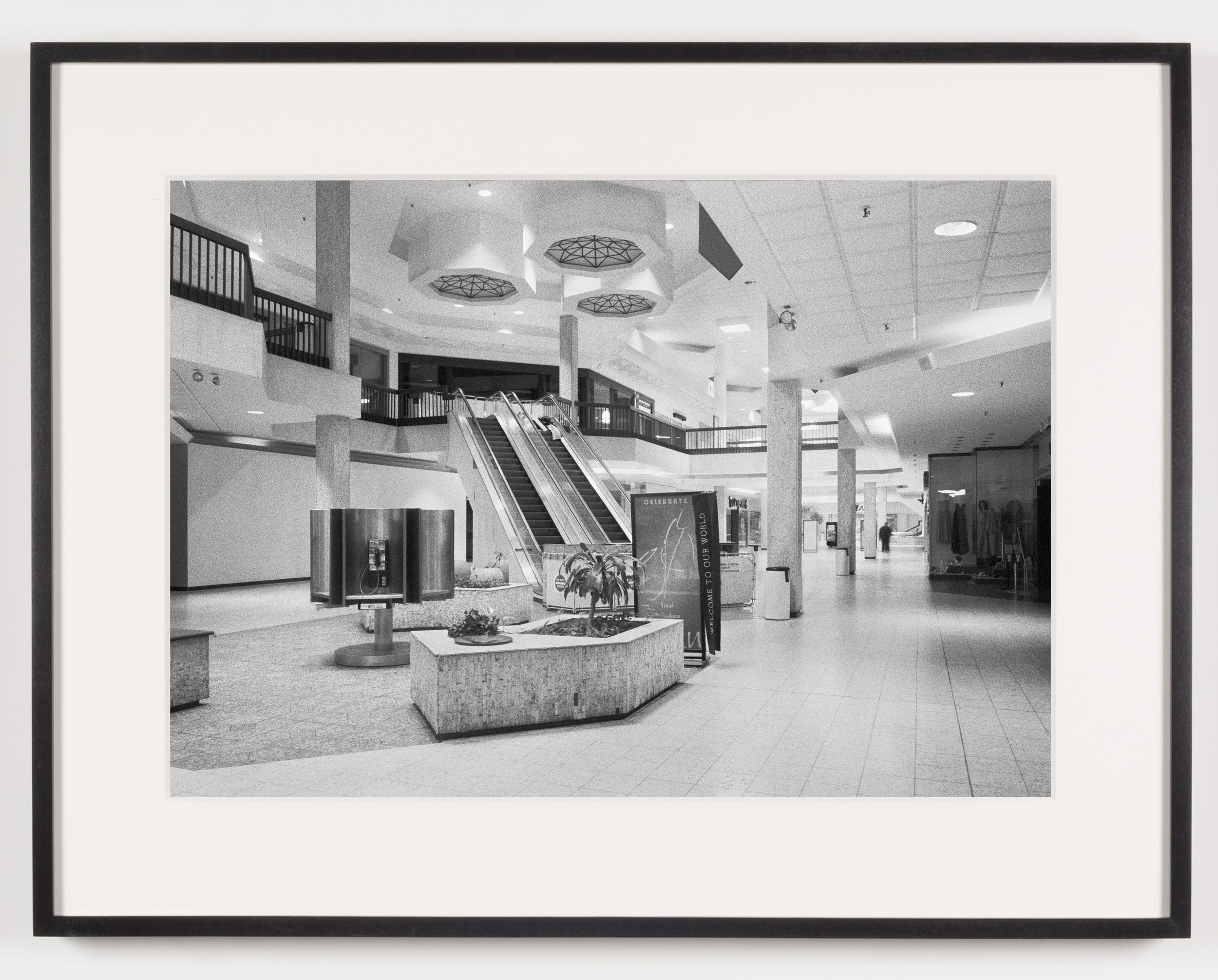   Randall Park Mall (View of Interior), North Randall, OH, Est. 1976, Demo. 2014    2011   Epson Ultrachrome K3 archival ink jet print on Hahnemühle Photo Rag paper  21 5/8 x 28 1/8 inches  Exhibition:   A Diagram of Forces, 2011  